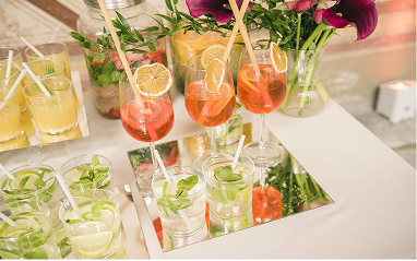 Bar a mocktails pour une reception sans alcool a Lyon